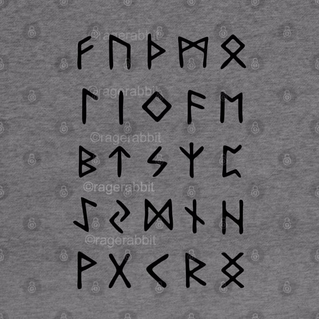 Viking Runes Symbols by RageRabbit